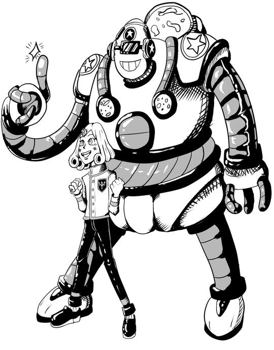 "A Little Girl and Her Giant Robot"